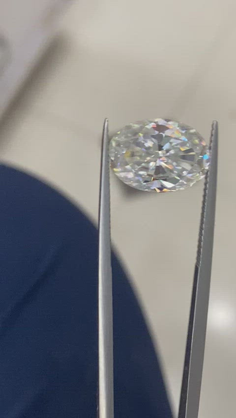 Oval Cut Loose Moissanite Diamond