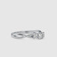 Gold and Moissanite Threestone Ring - 0.52 Ct - Doc0012