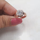 Round Moissanite Diamond Ring for Men in Gold