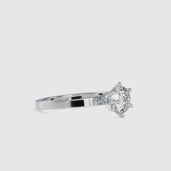 The Deepa Solitaire Ring- Vaira Moissanite diamond