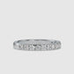Gold and Moissanite Wedding Band Ring - 0.67 Ct - Doc0008