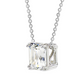 Asscher Brilliant Cut Solitaire Pendant 1 to 5 CT
