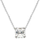 Asscher Brilliant Cut Solitaire Pendant 1 to 5 CT