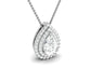 The Charlie Sterling Silver and Moissanite Solo Pendant