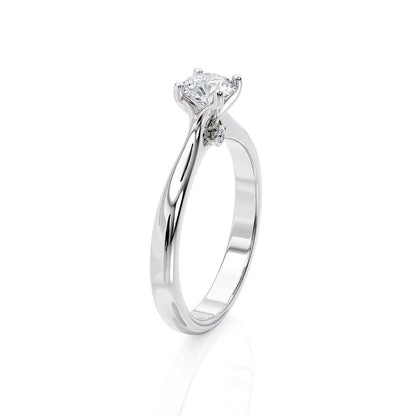 Plata Moissanite Sterling Silver Ring - 0.823 Ct