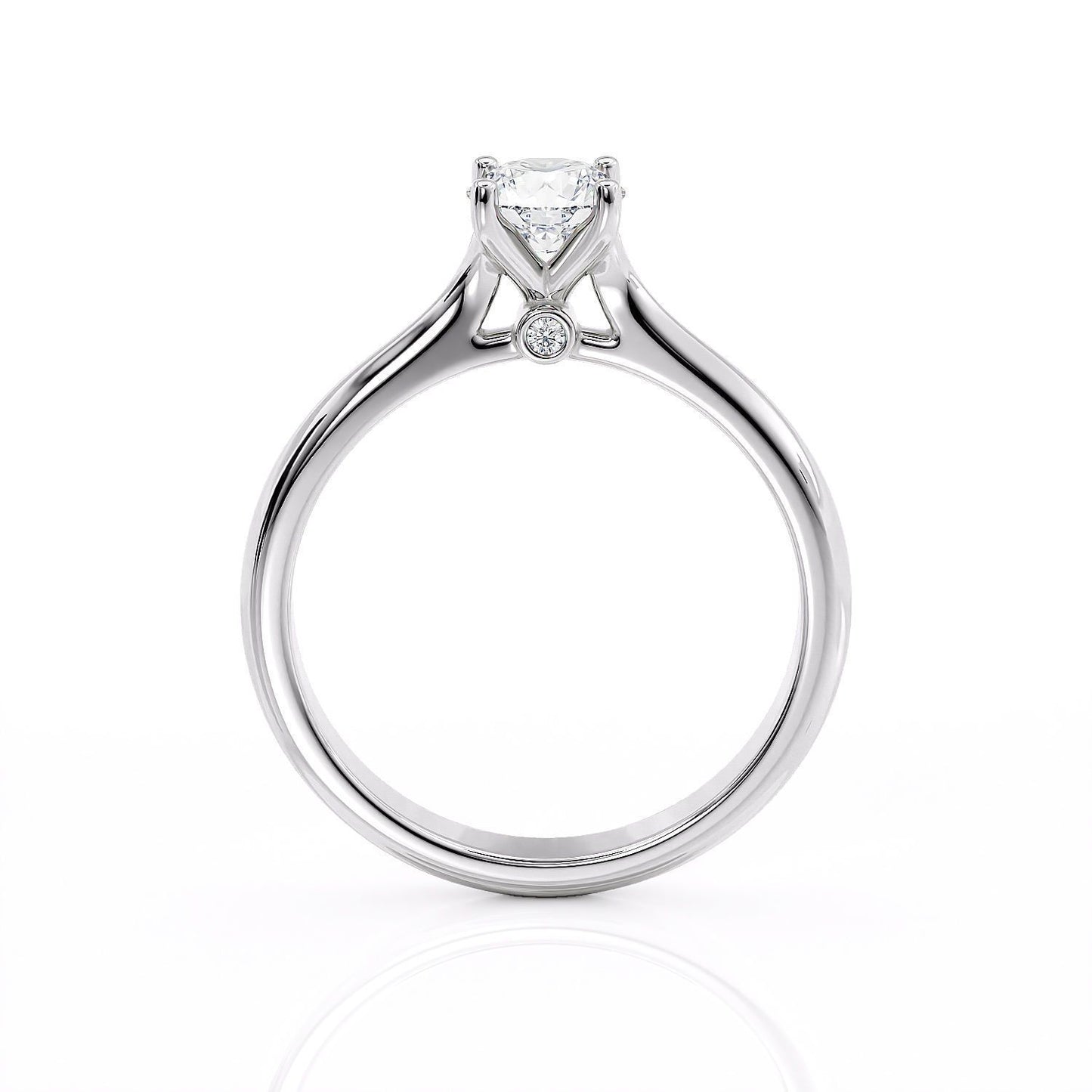 Plata Moissanite Sterling Silver Ring - 0.823 Ct