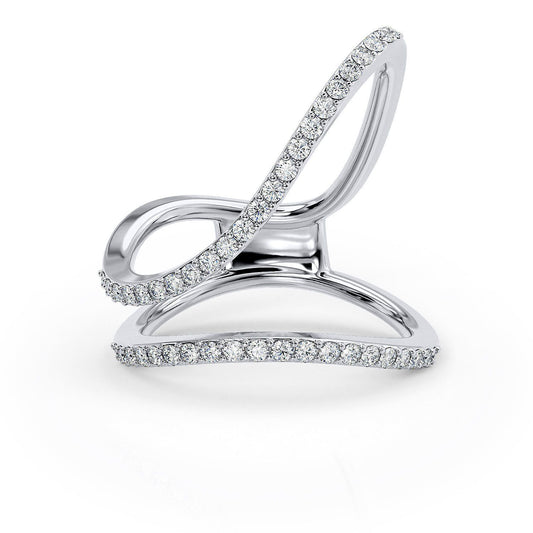 Rebekka Sterling Silver and Moissanite Solitaire Ring