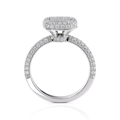 Tresa Sterling Silver and Moissanite Solitaire Ring
