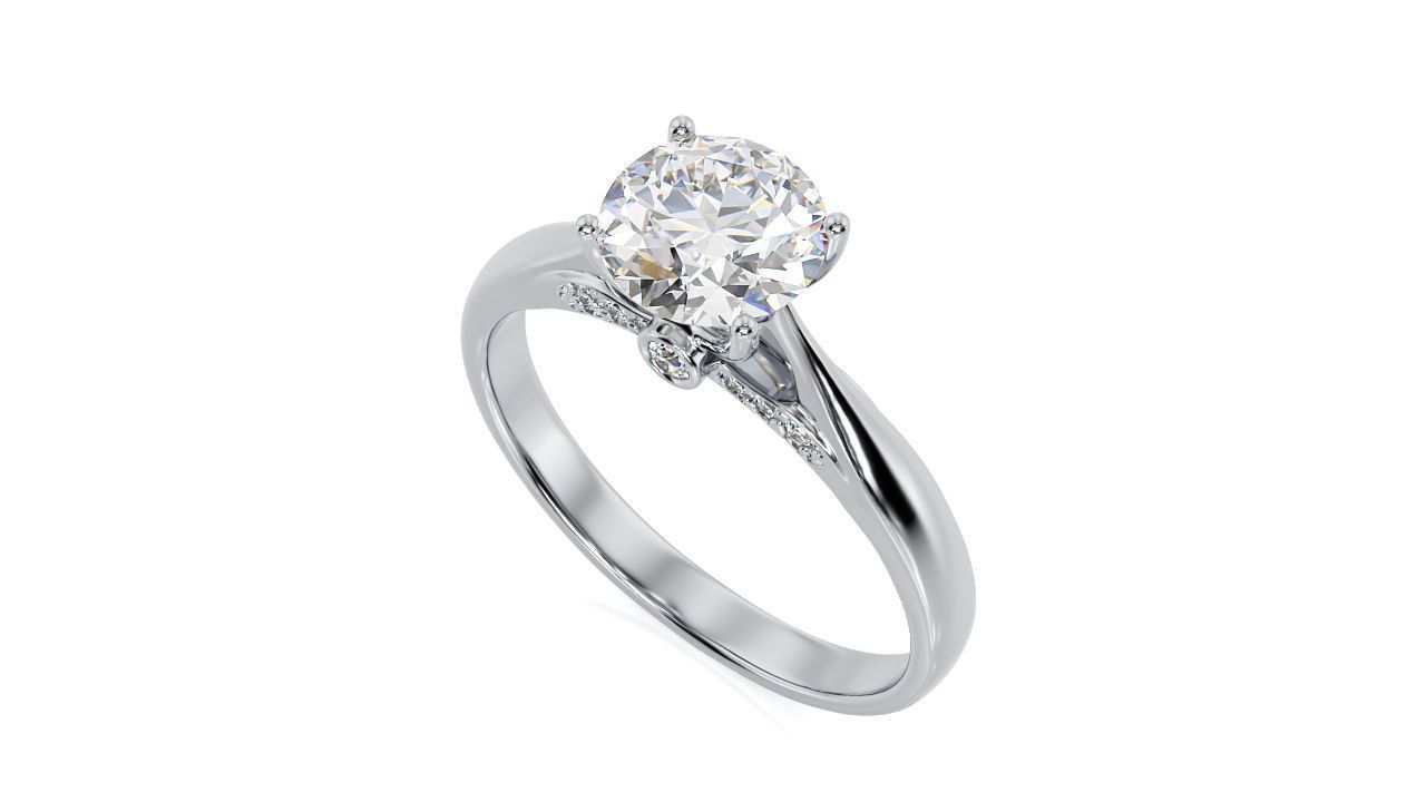 The Minimalist Ring- Moissanite Dimaond