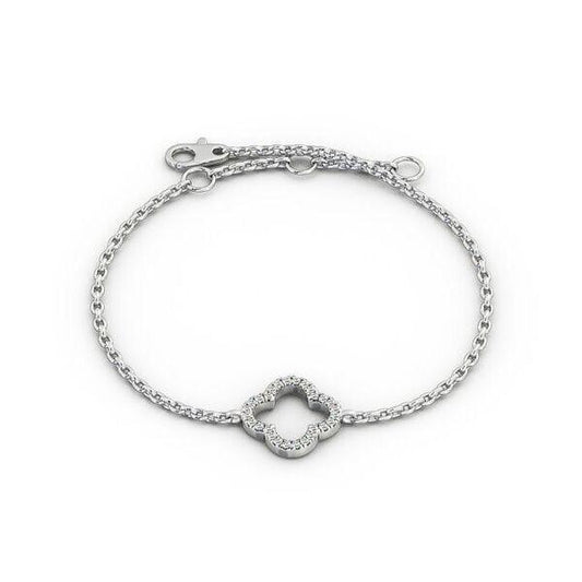 Clover Moissanite diamond Bangle Mangalsutra  bracelet