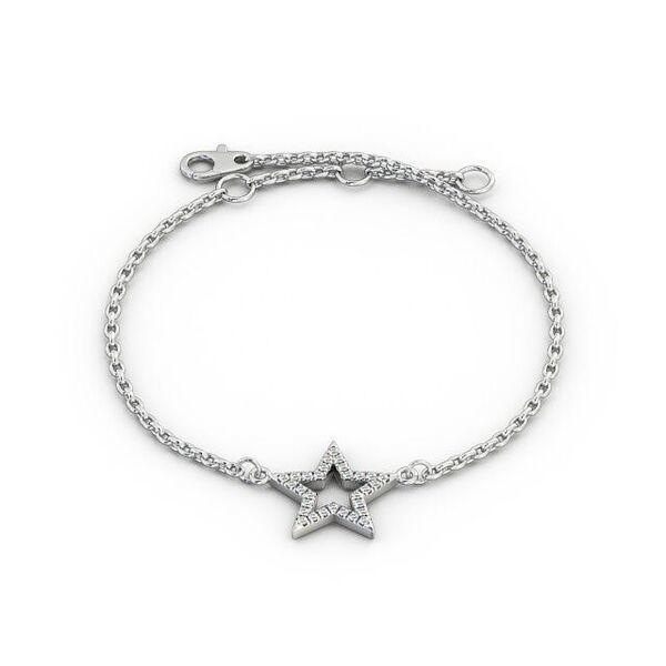 Star Moissanite Diamond Bangle bracelet and Mangalsutra Bracelet