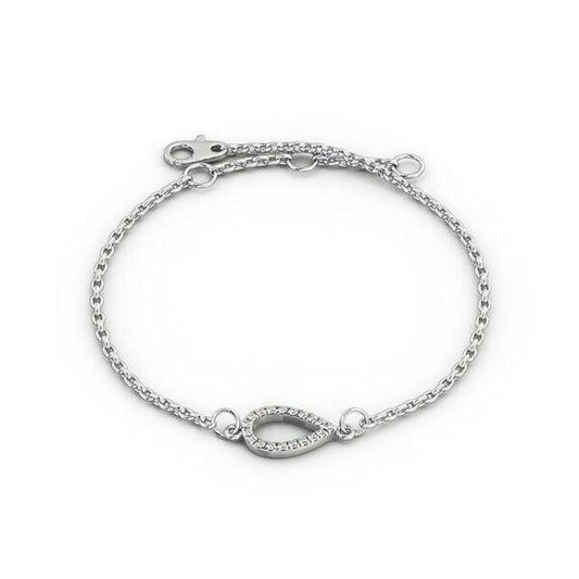 Pear Moissanite Diamond Bangle and Mangalsutra chain