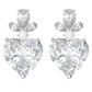 Heart High luxury jewellery moissanite diamond pendant and Earring set in Gold