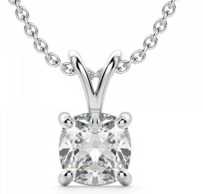 Cushion Brilliant Cut Solitaire Pendant 1 to 5 CT