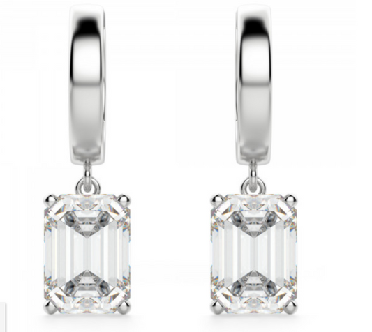 Emerald Drops Brilliant Cut Solitaire Earring 1 to 10 CT