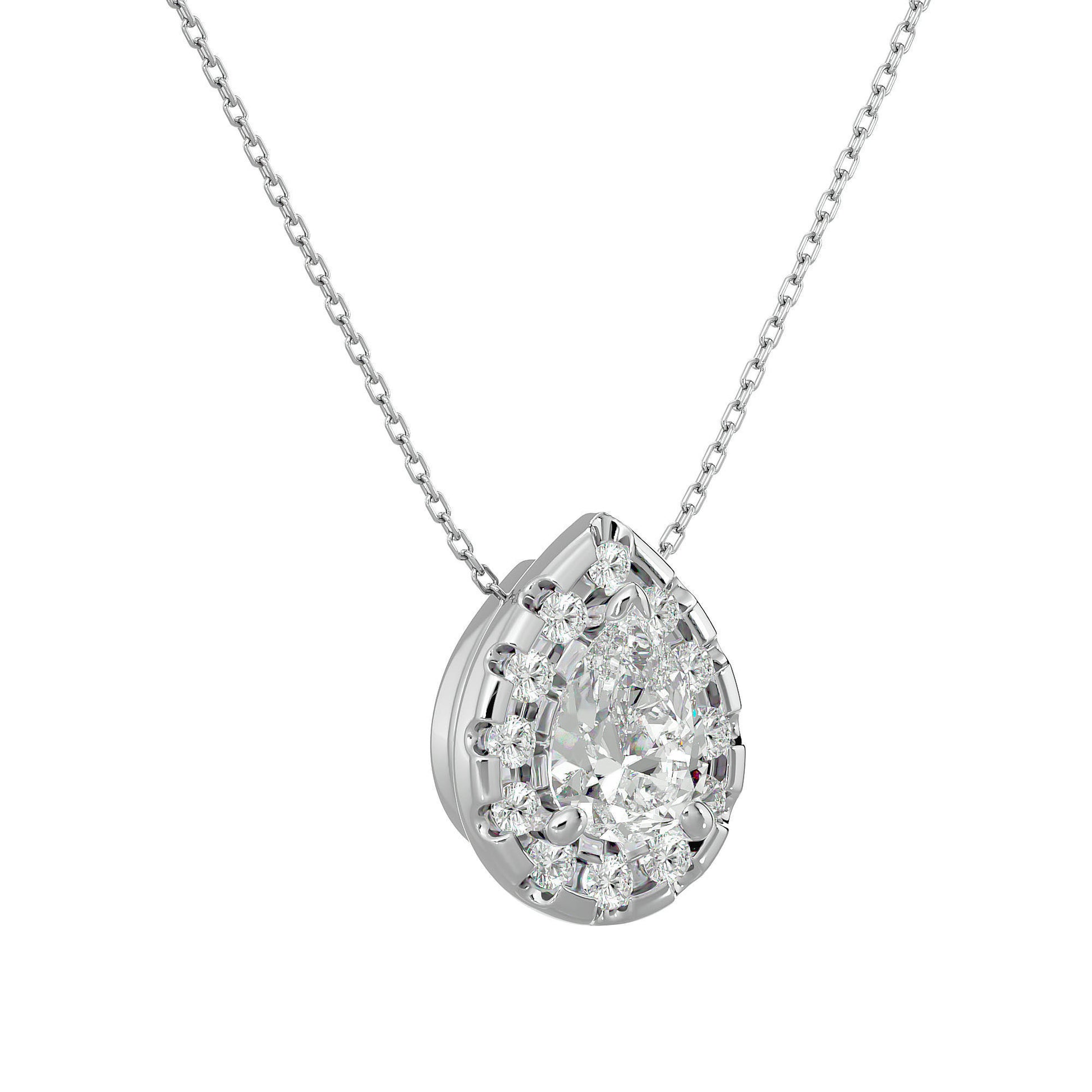 Solitaire necklace with a 6.01 carat diamond in white gold - BAUNAT