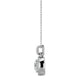 Halo pendant Necklace - 1.51 Ct