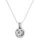 Halo pendant Necklace - 1.51 Ct