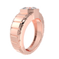 Square Radiant Cut Moissanite Diamond Men Ring in Gold and Silver