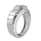 Square Radiant Cut Moissanite Diamond Men Ring in Gold and Silver