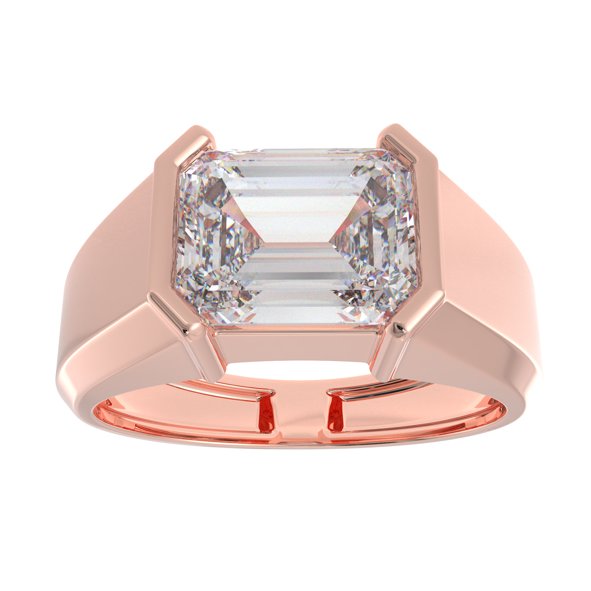 Platinum And Diamond Geometric Bridal Ring Set - Portfolio - Durham Rose
