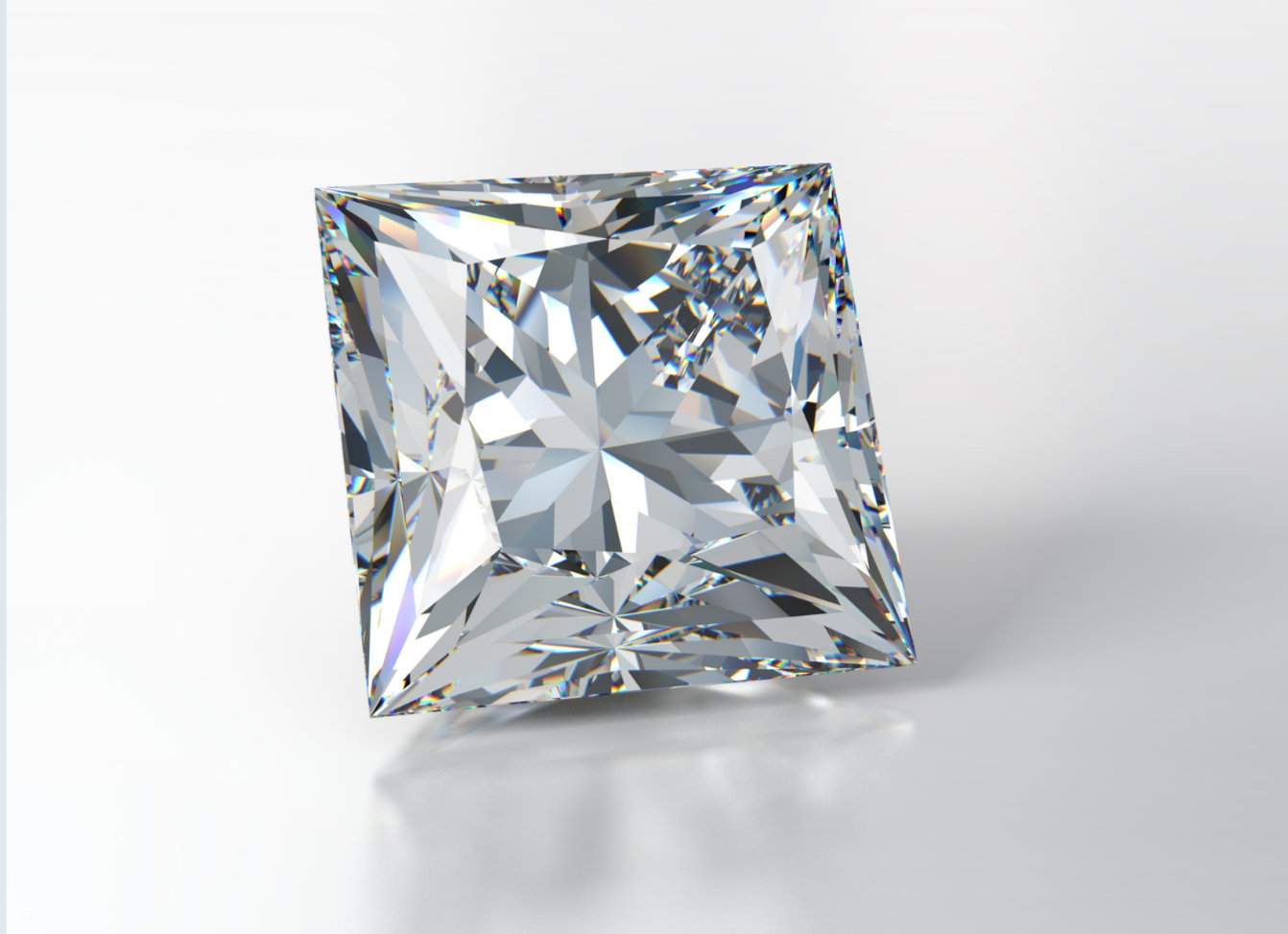 Princess Cut Loose Moissanite Diamond