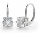Princess Drops Brilliant Cut Solitaire Earring 1 to 10 CT