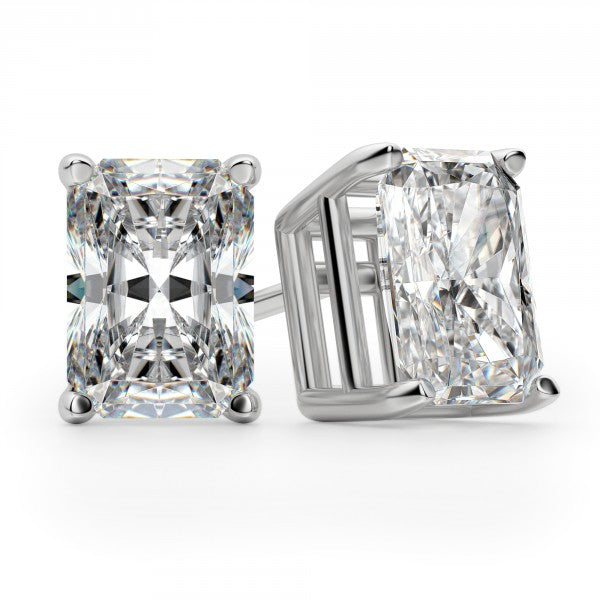 Radiant Brilliant Cut Solitaire Earring 1 to 10 CT