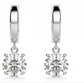 Oval Drops Brilliant Cut Solitaire Earring 1 to 10 CT