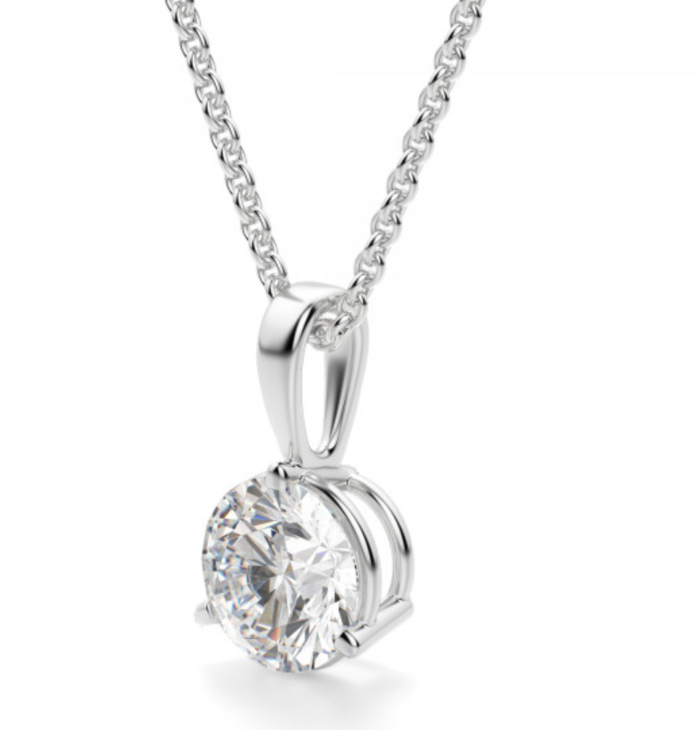 Aurora Round Solitaire Pendant (0.5 - 5 CT)