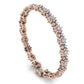 Moissanite bracelet in gold and sterling silver