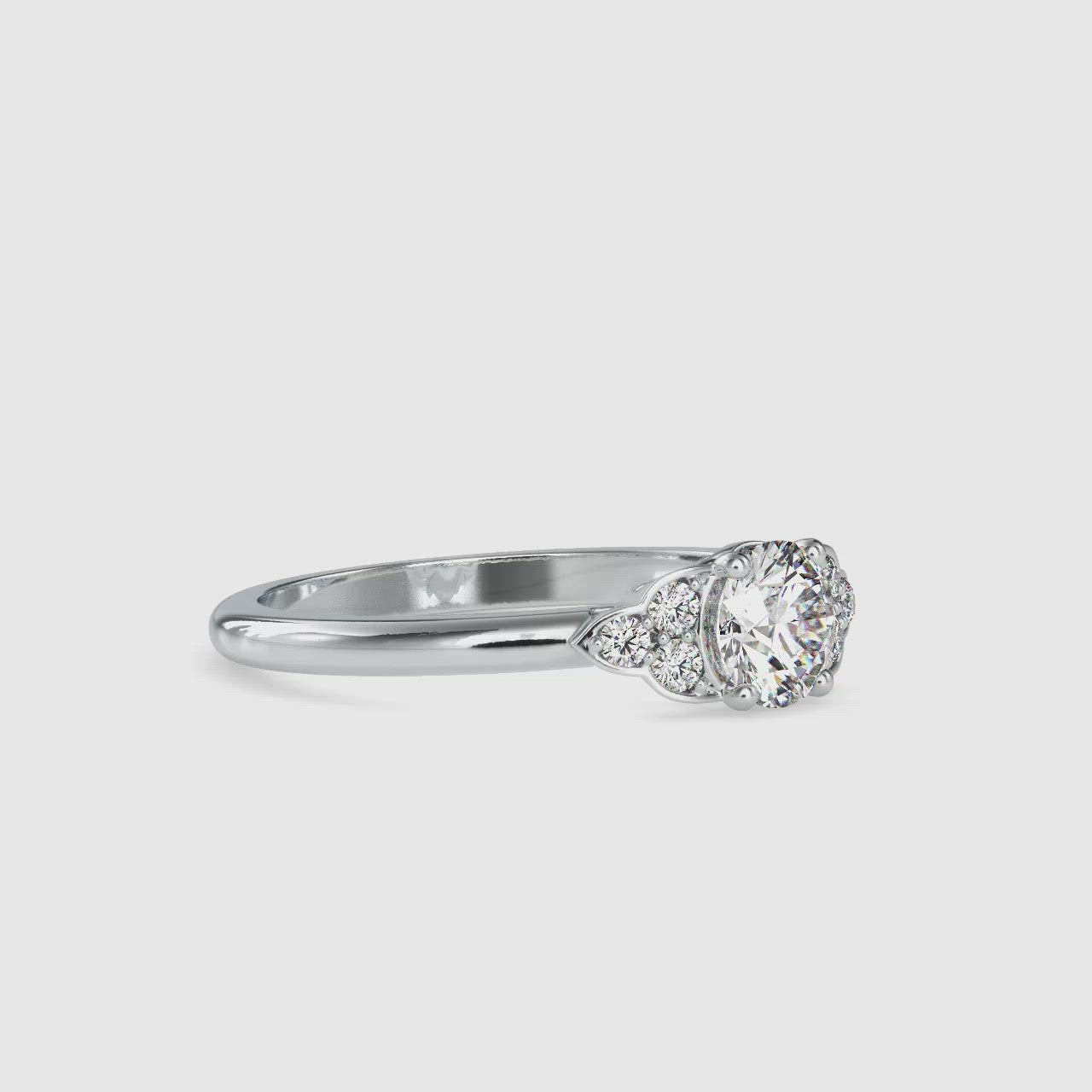 Moissanite diamond Stackable Ring - 0.61 Ct