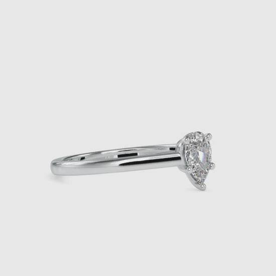 Alectrona Moissanite diamond Solitaire Gold Ring - 0.53 Ct