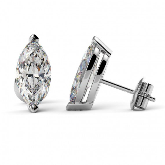 Marquise Brilliant Cut Solitaire Earring 1 to 10 CT