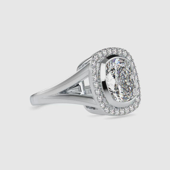 Mia Moissanite diamond Halo Ring - 6.26 Ct